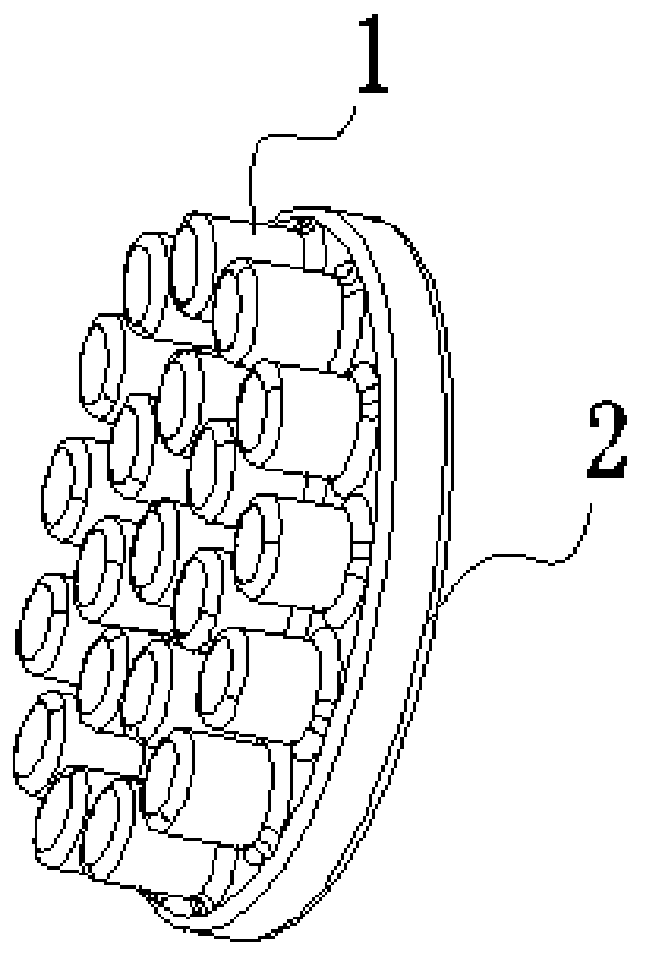 A flexible dry electrode for collecting EEG signals and its preparation method