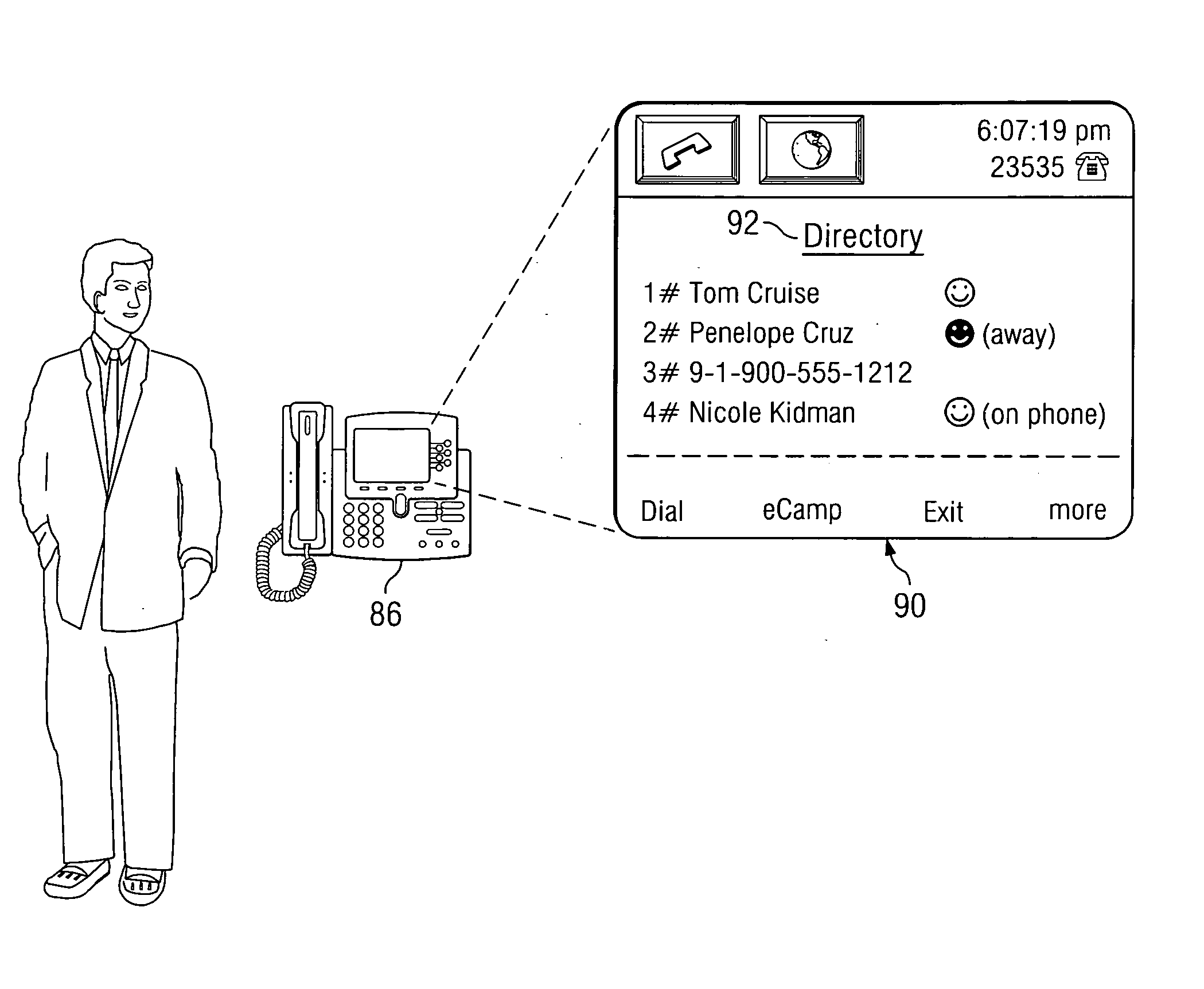 System and method for providing an eCamp feature in a session initiation protocol (SIP) environment