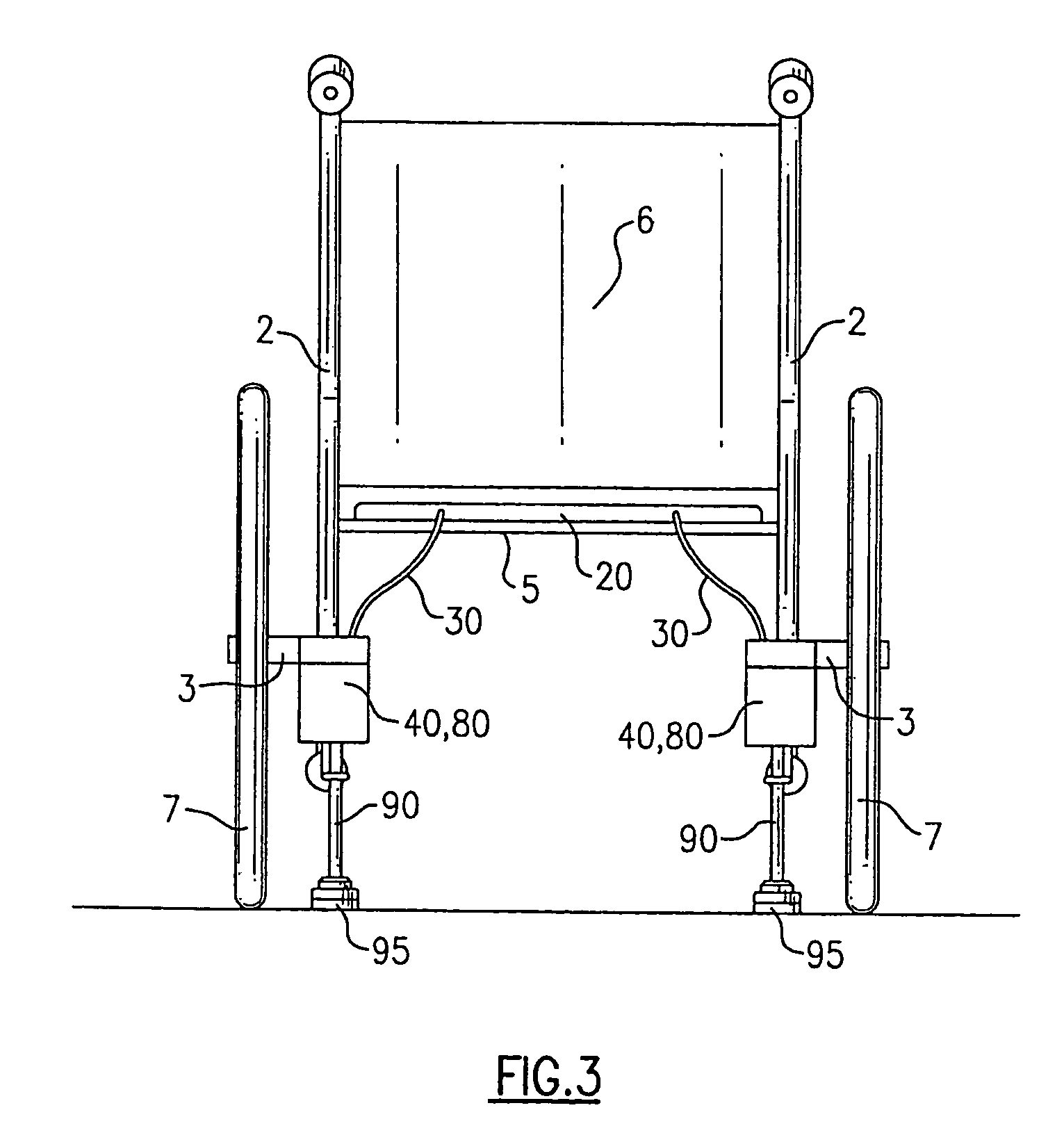 Automatic wheelchair brake system and wheelchair including same