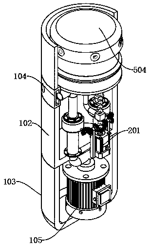 Water pumping up type oxygen charging ecological landscape restoration device