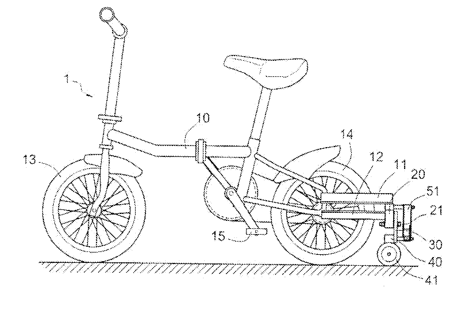 Safeguard wheel assembly for a two-wheeled vehicle