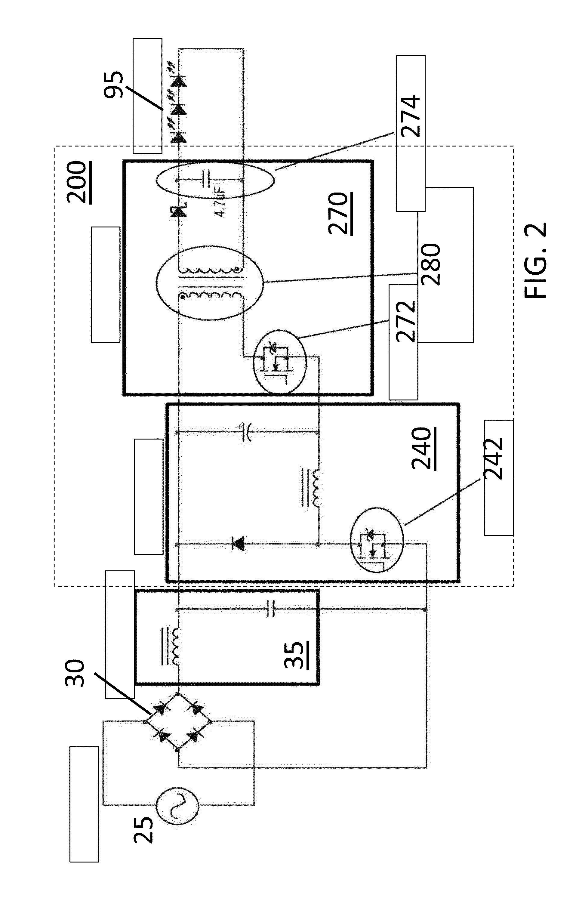 Single stage AC-DC power converter with flyback PFC and improved THD