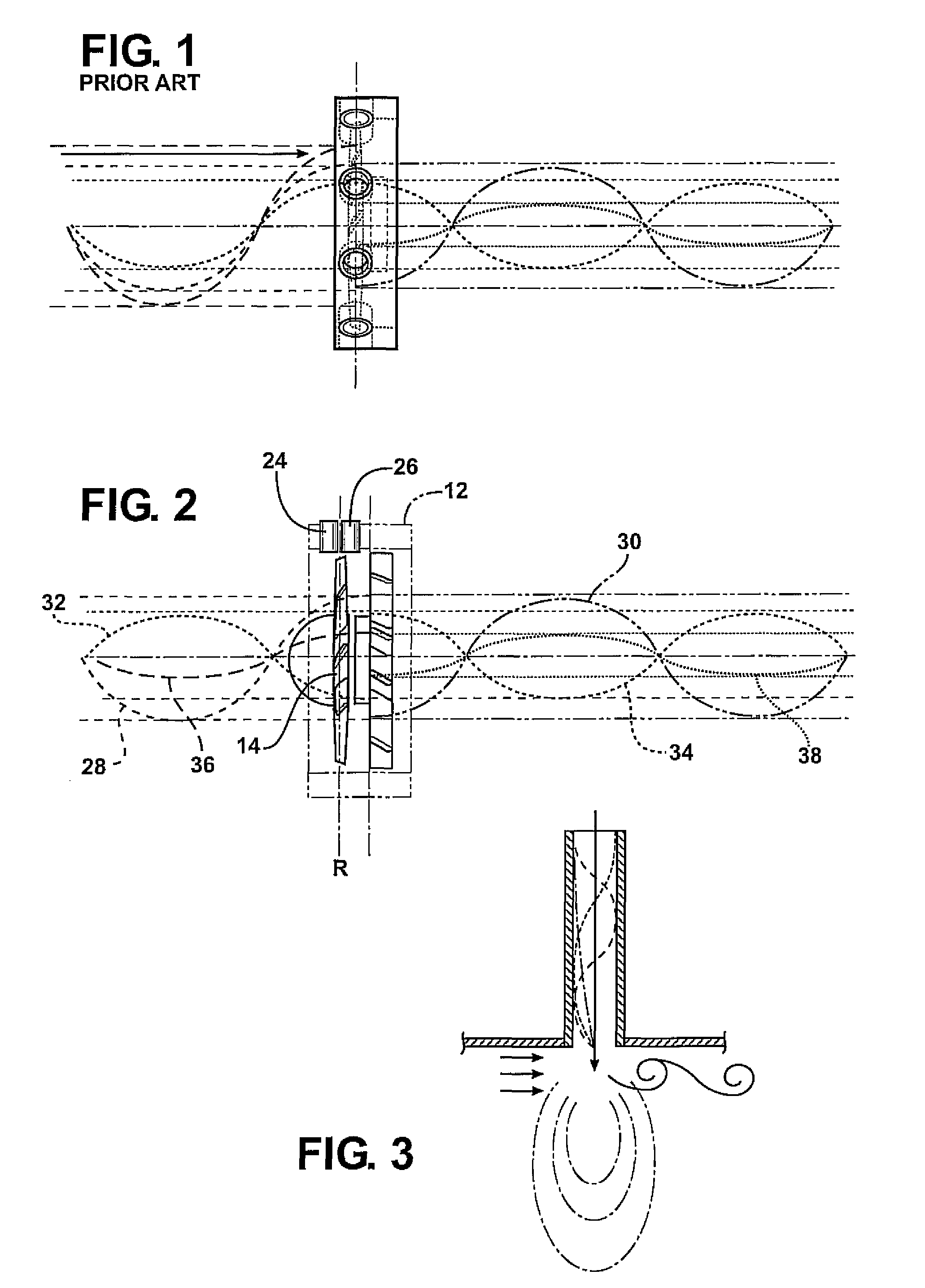 Dipole flow driven resonators for fan noise mitigation