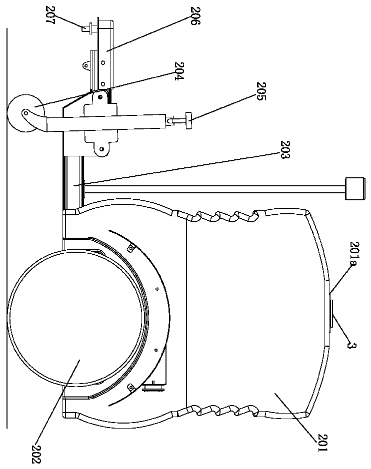 A flexible and extended road sweeper