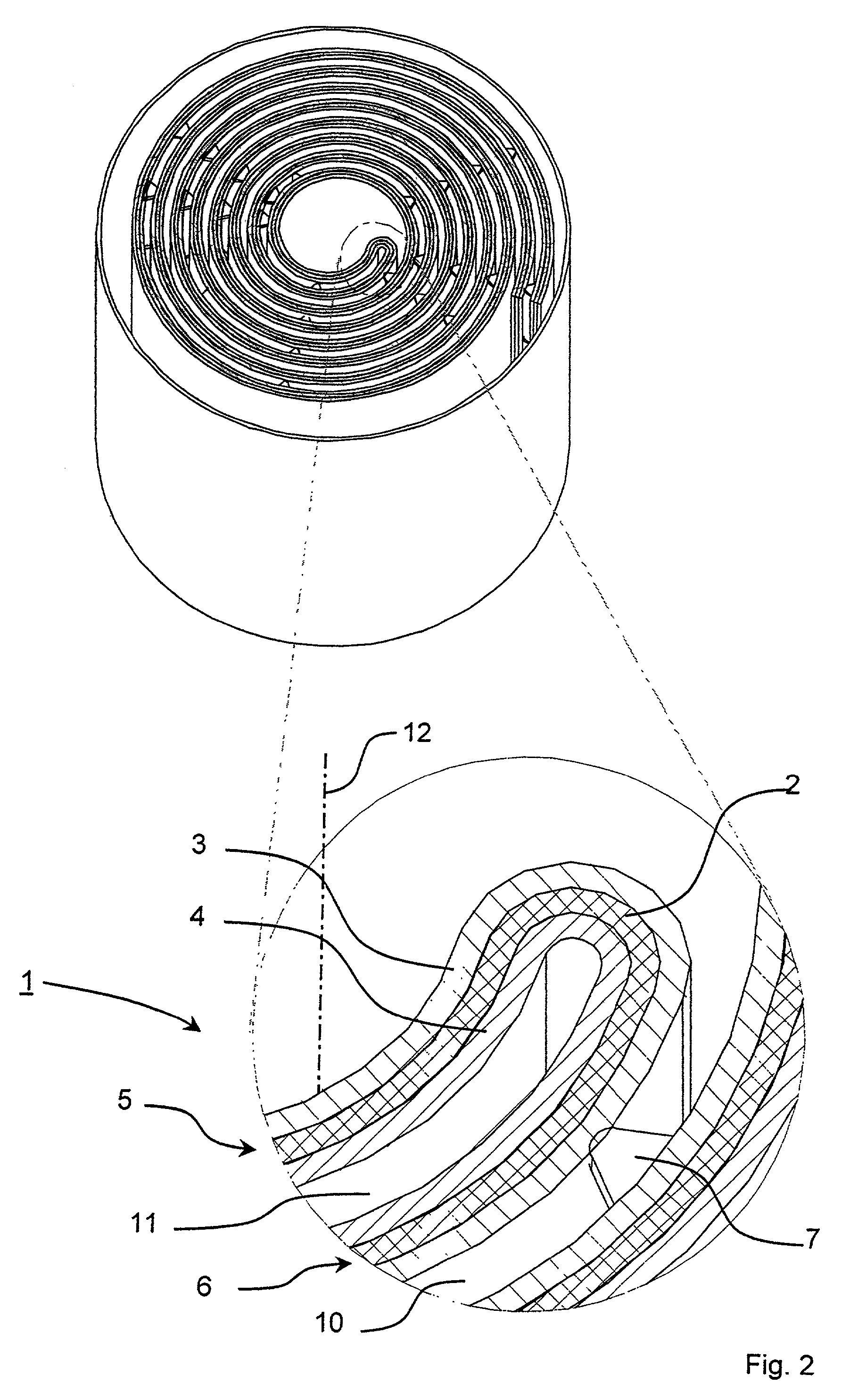 Wick arrangement for an anesthetic evaporator