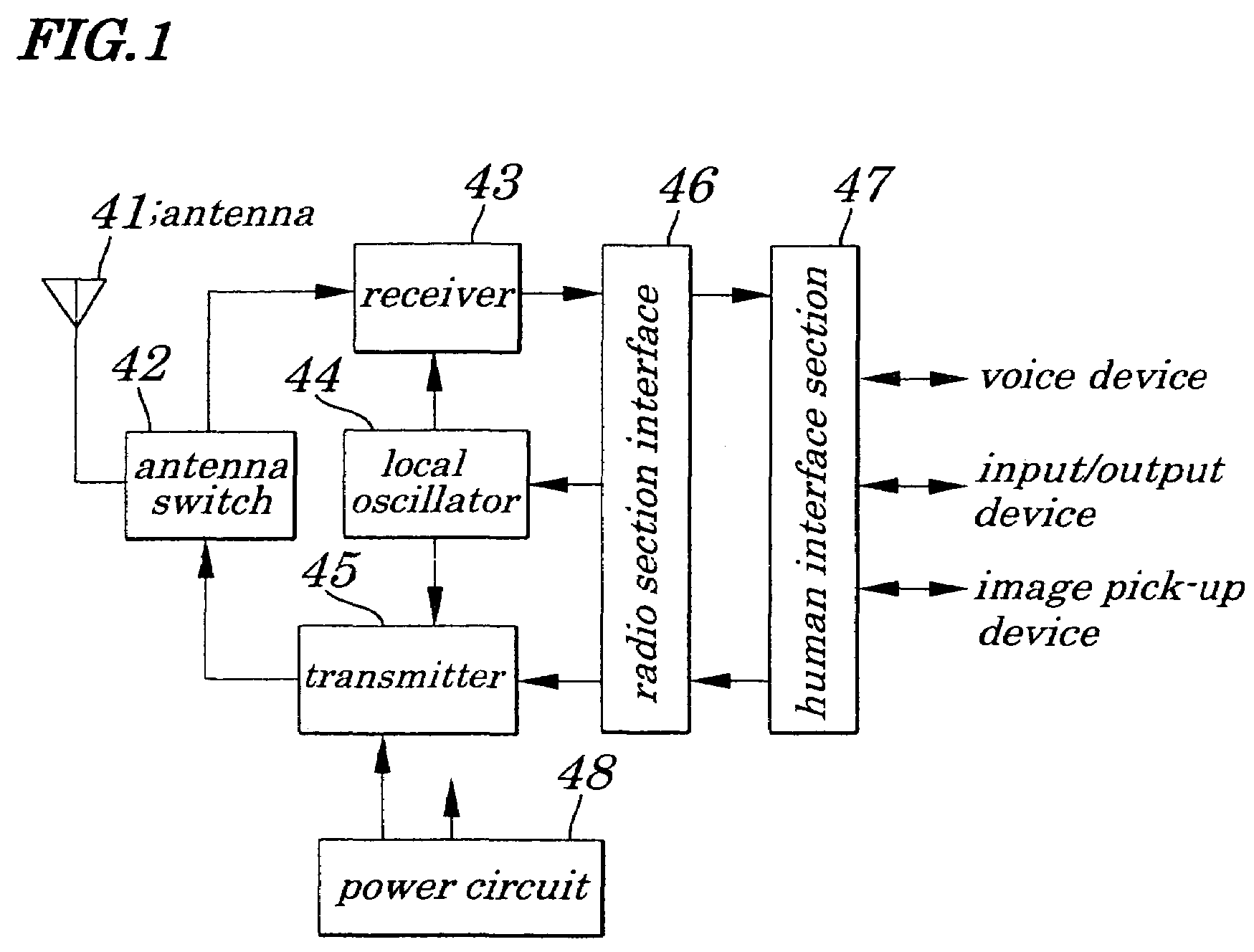 Power circuit and communication device provided with same