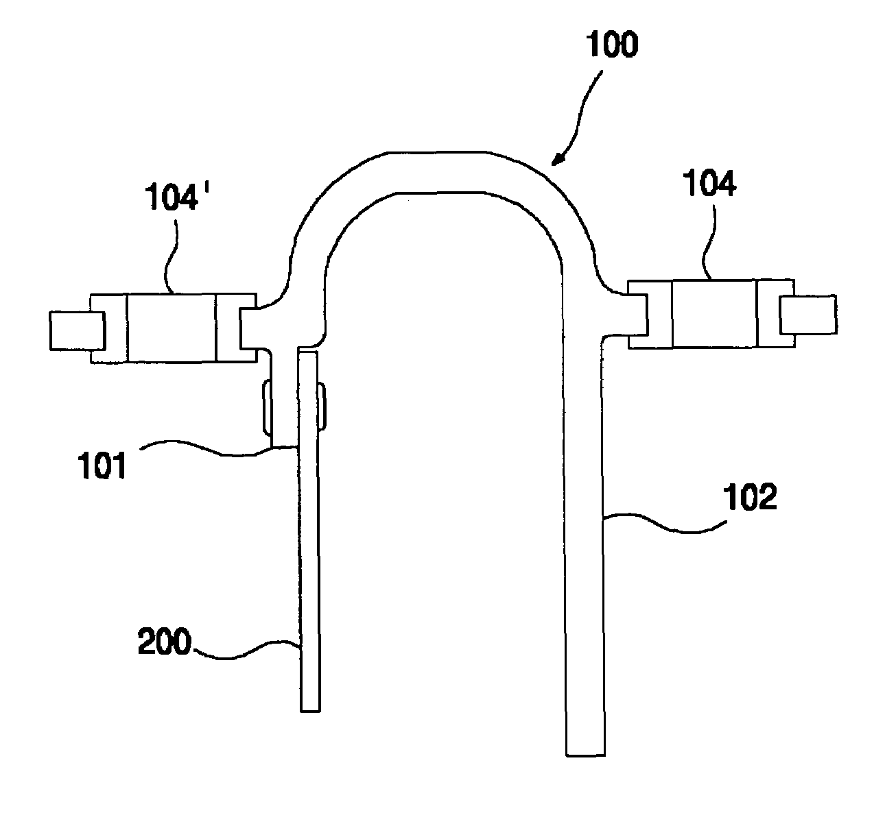 High rigid tilt device in a steering column for a vehicle