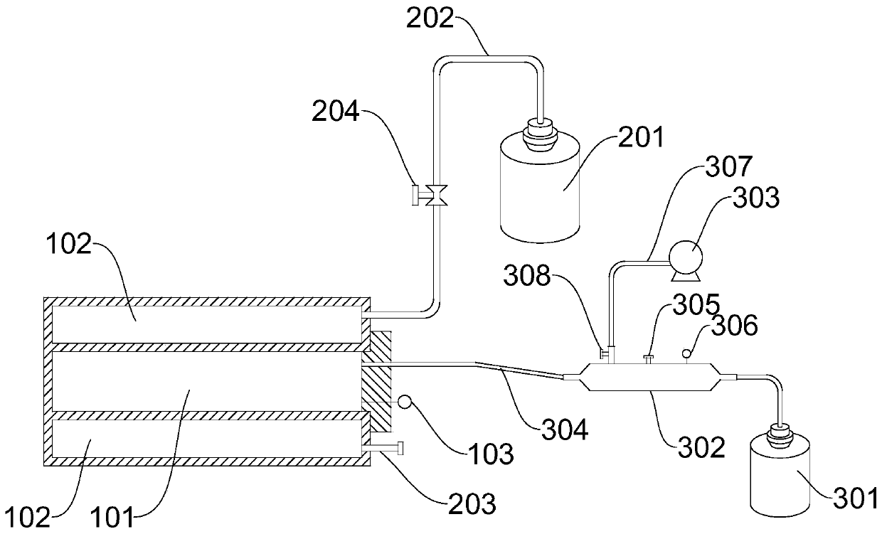 Preparation system for low-boiling-point light-gas gun loading test sample and use method