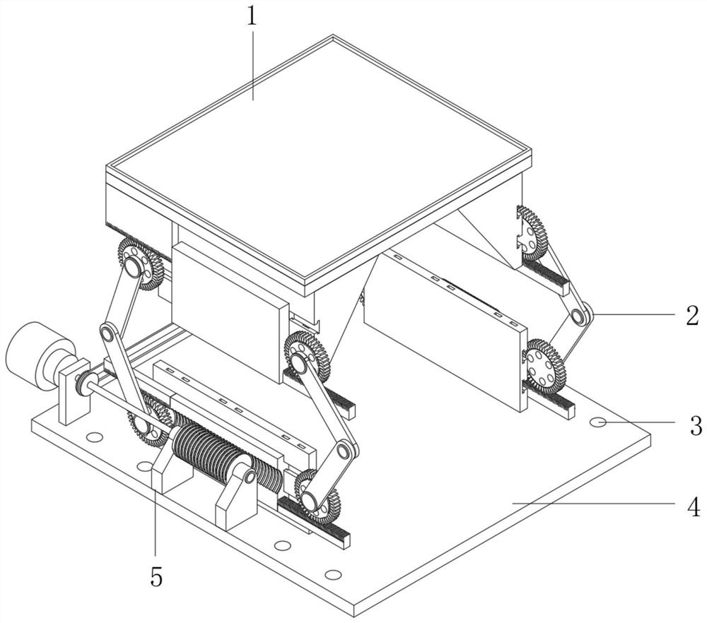 Machining workbench with height capable of being rapidly adjusted and controlled