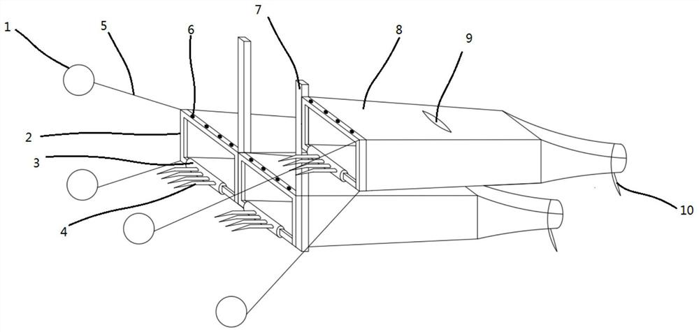 Ecological environment-friendly rake thorn and using method thereof