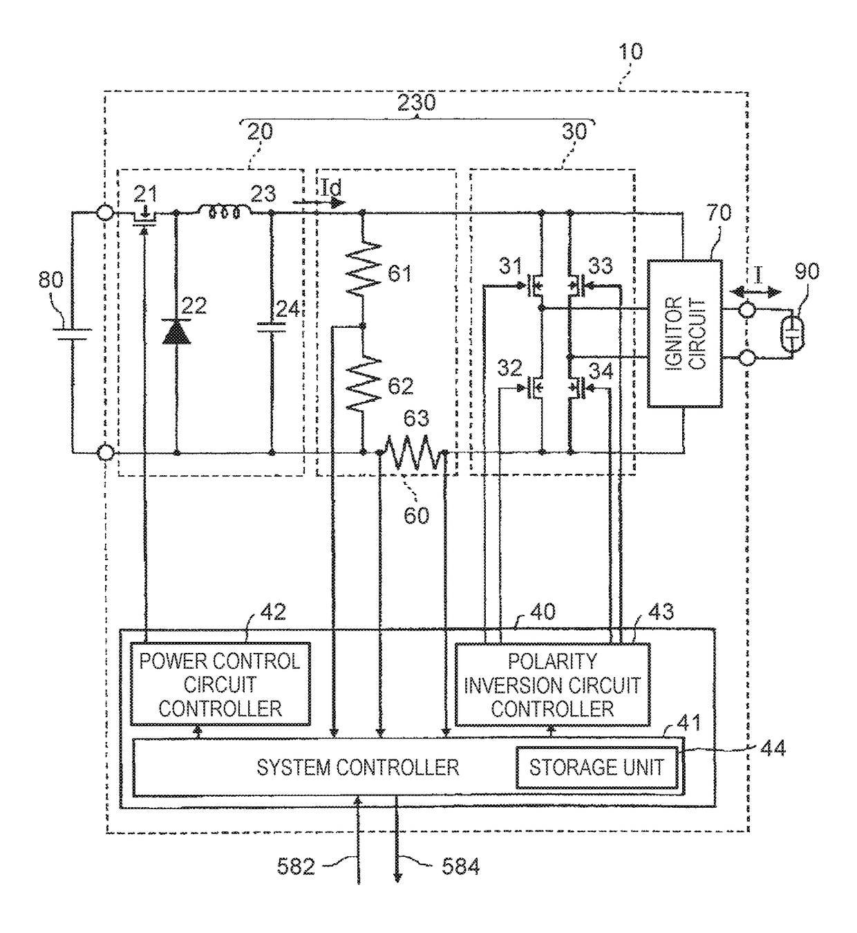 Discharge lamp driving device, projector, and discharge lamp driving method