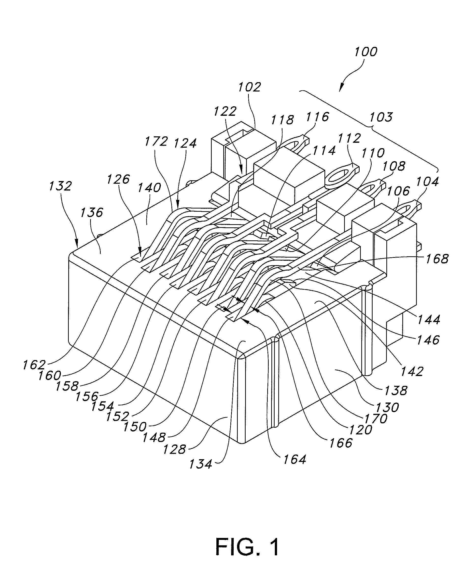 Modular Insert and Jack Including Moveable Reactance Section