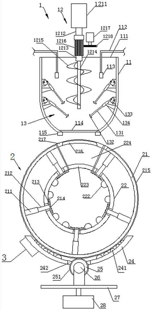 Cooperative dough forming and dough kneading machine