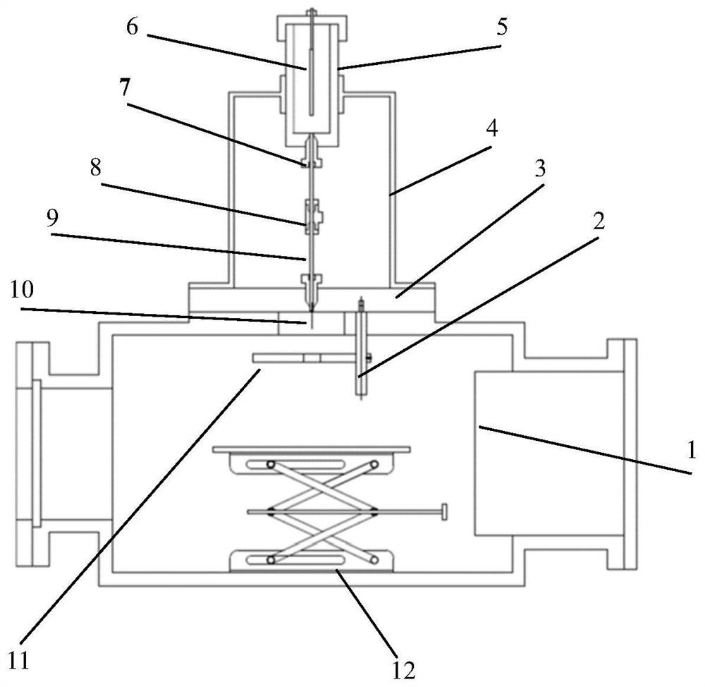 A device and method for removing adsorbed nanoscale particles on the surface of a silicon wafer