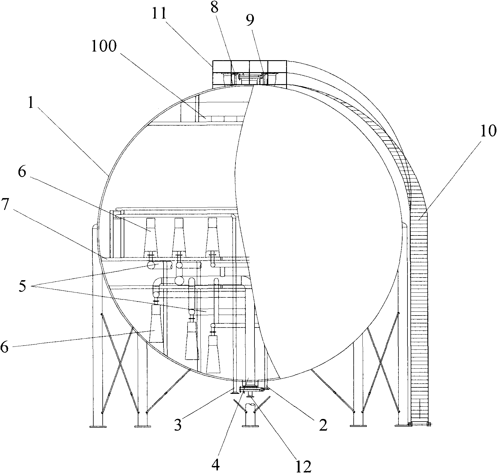 Steam energy storage tank