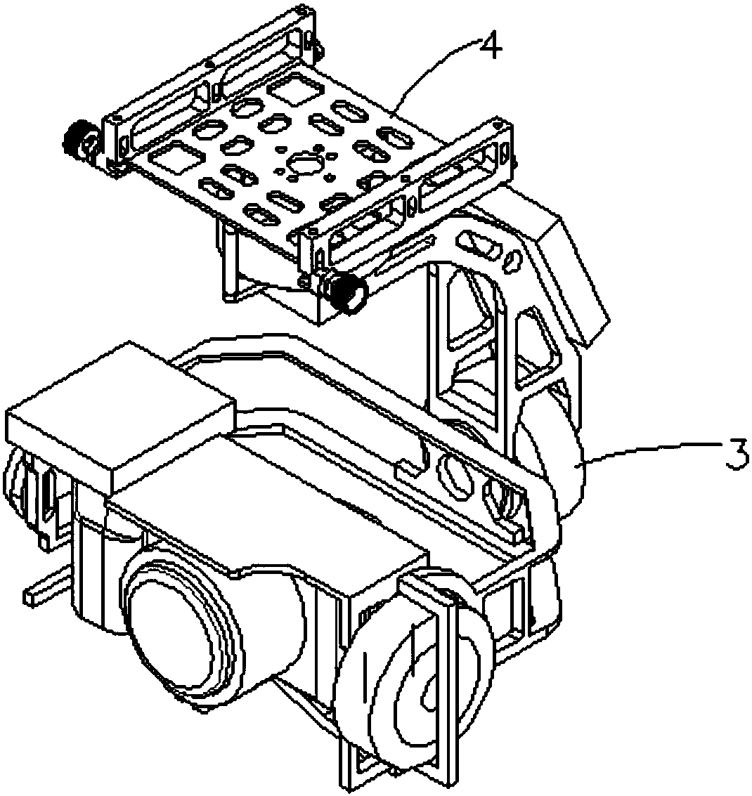 Drone with quick release scull structure