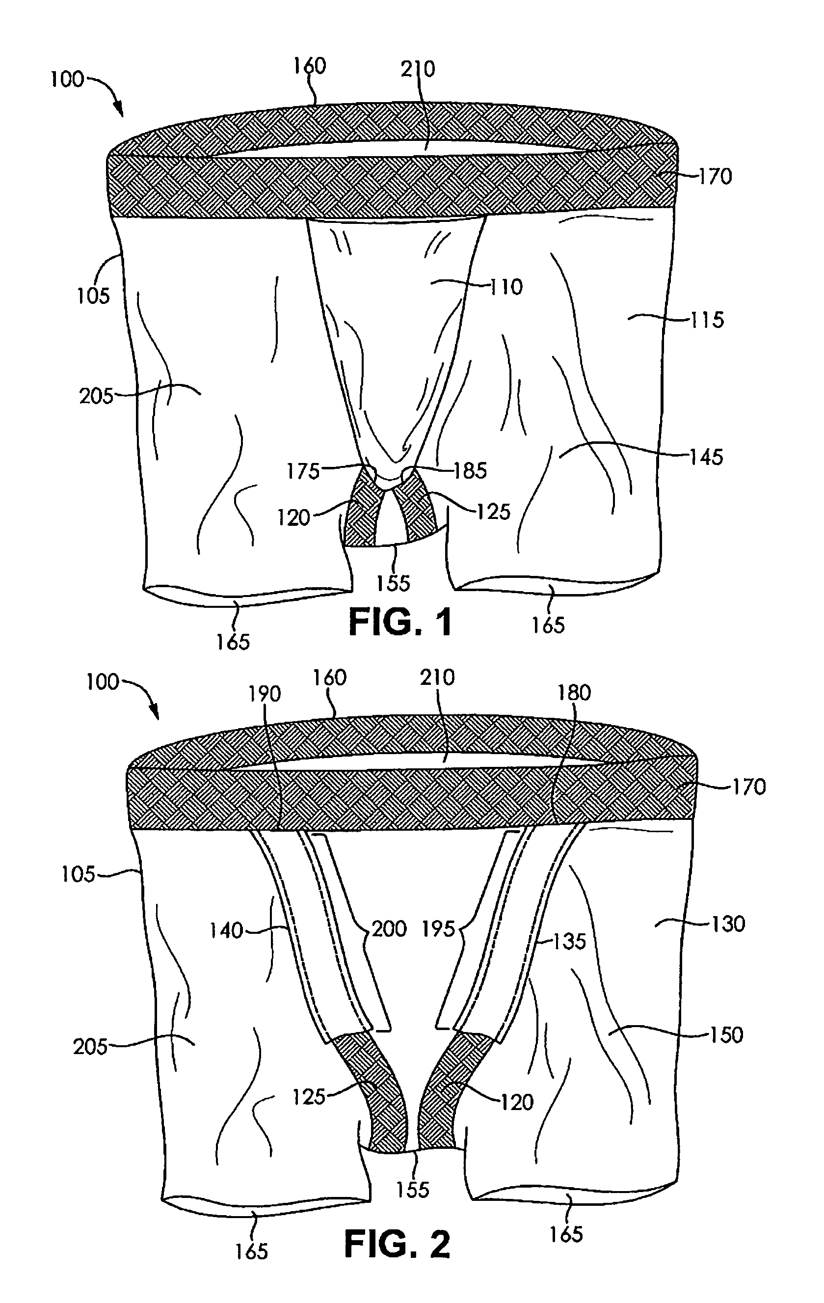 Garment with integral support system