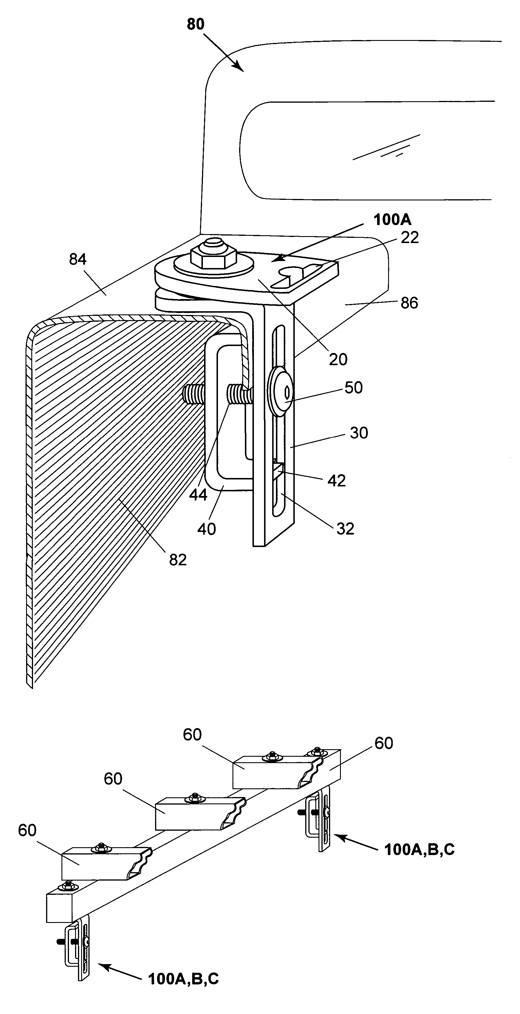 Cargo restraint anchor device for pick-up trucks