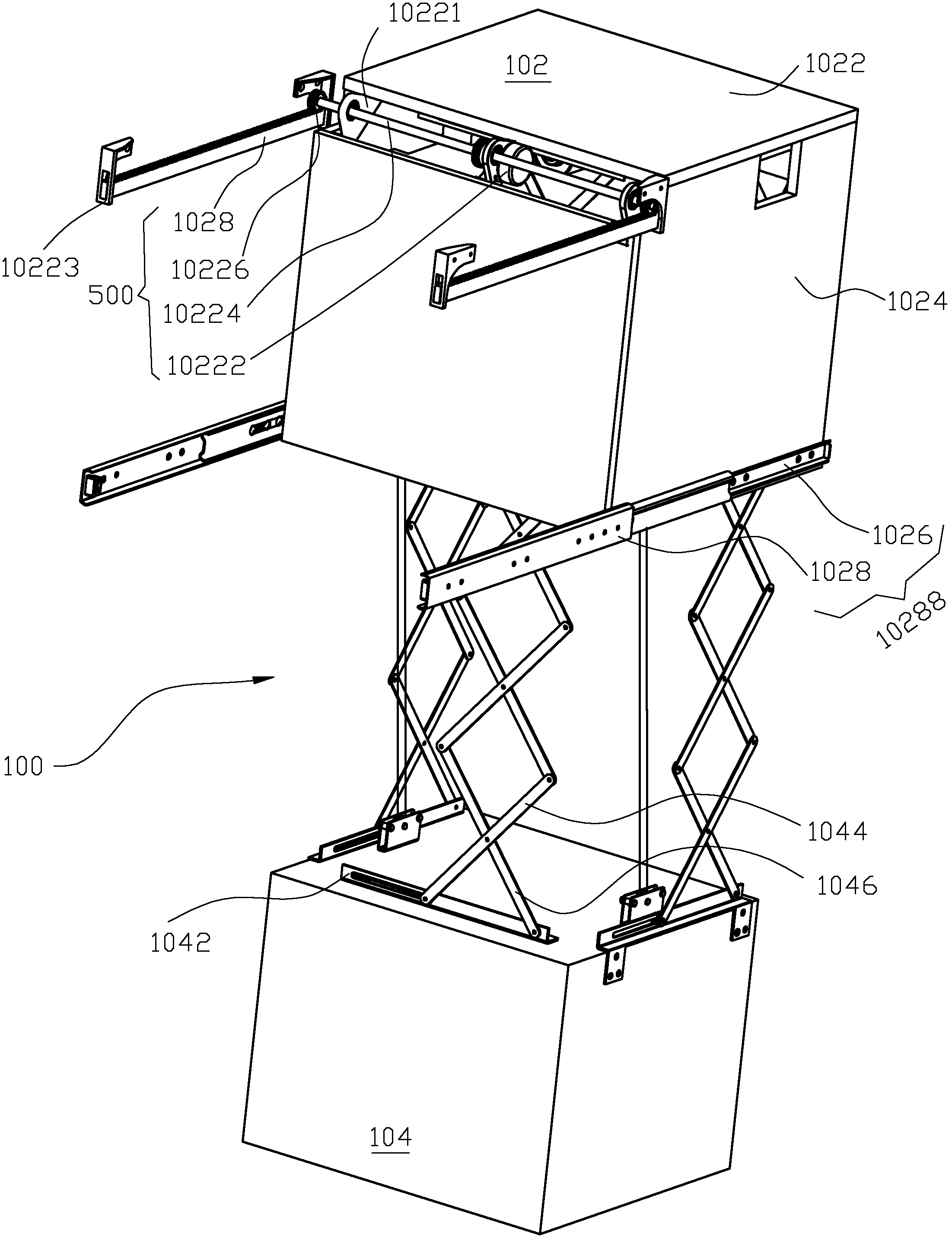 Storage box unit and storage cabinet with same