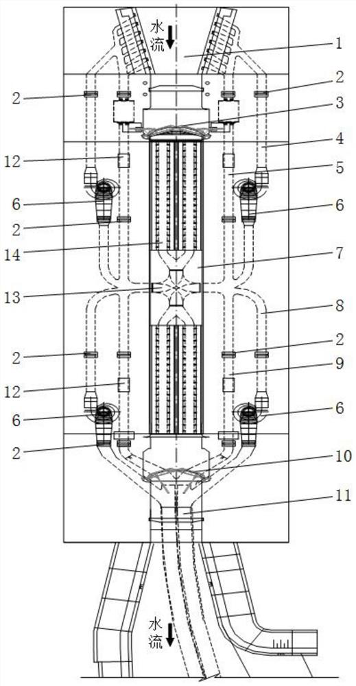 High-water-head navigation power generation ship lock