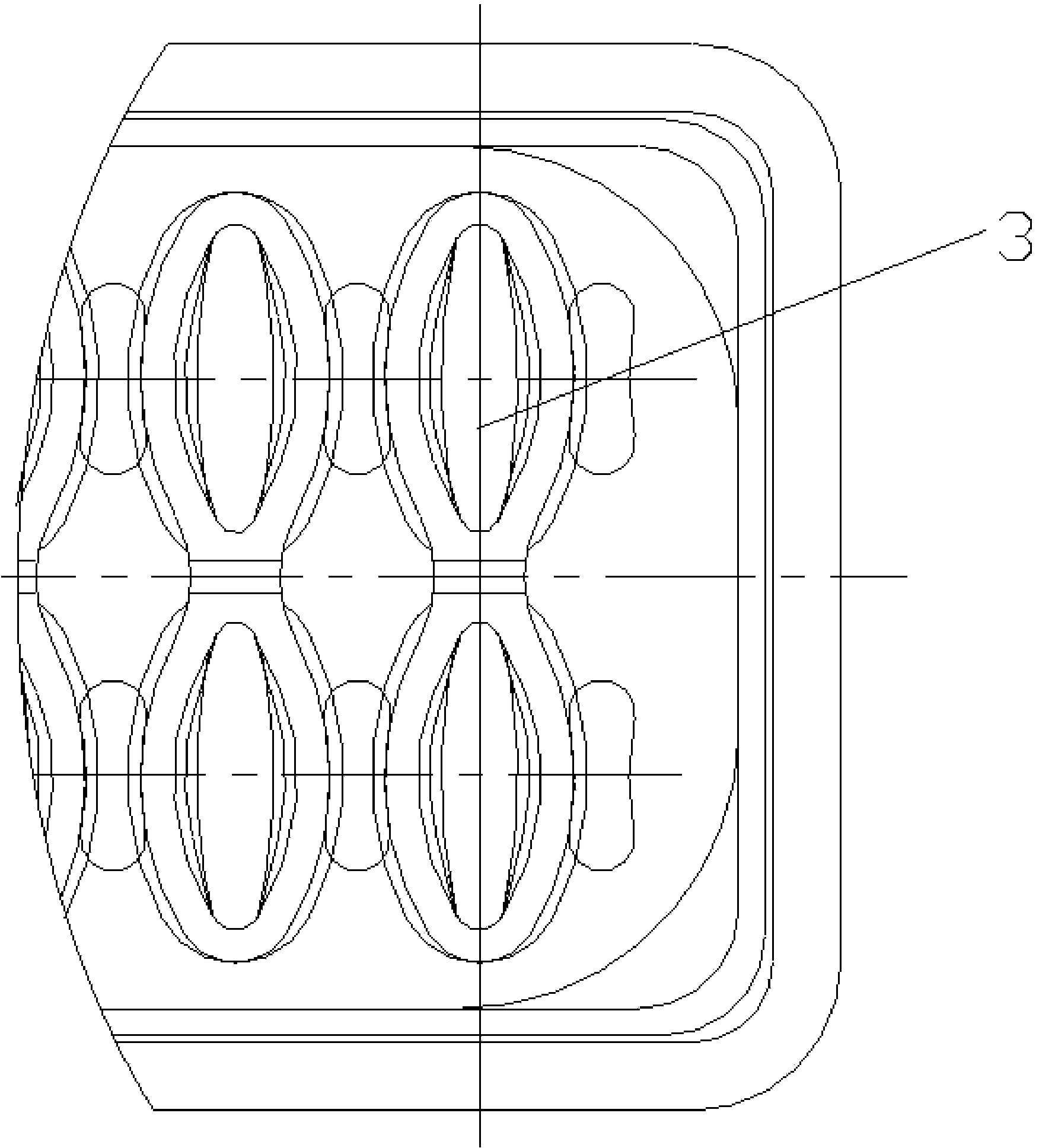 Sealing strip mold and mold machining process