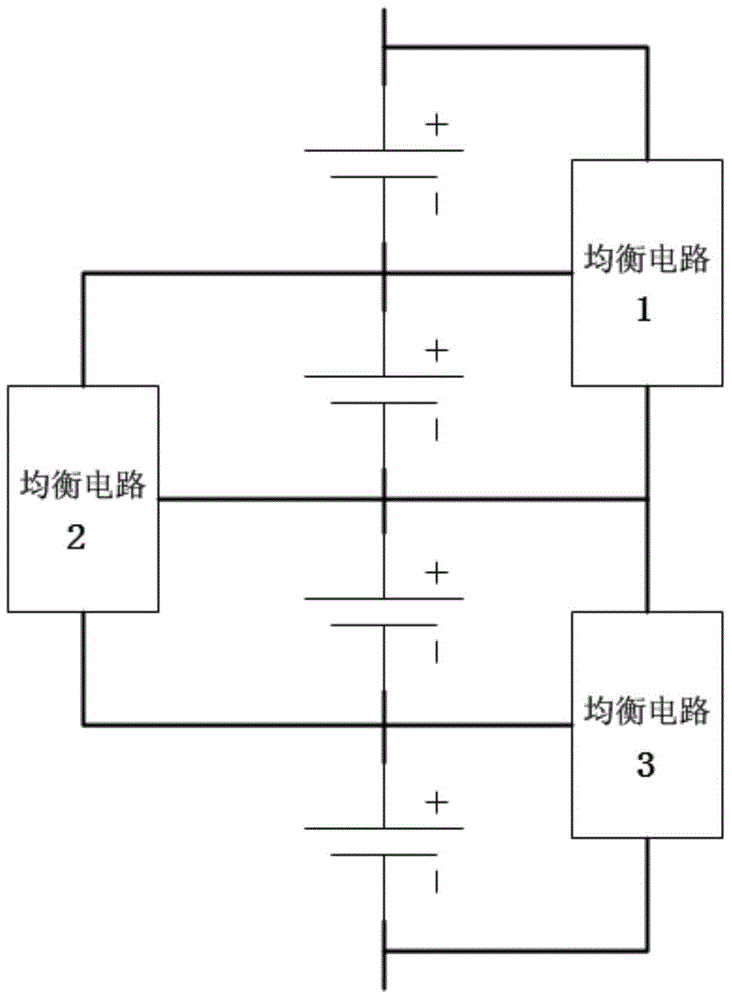 Voltage balancing method and voltage balancing circuit of lithium-ion energy storage battery