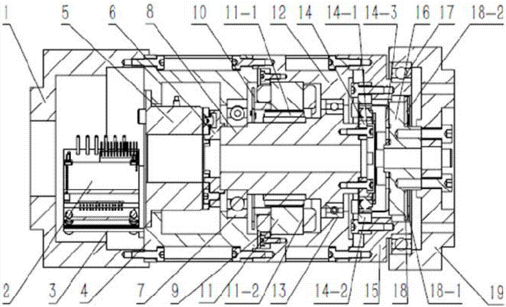 Mechanical arm modular joint with redundant degree of freedom