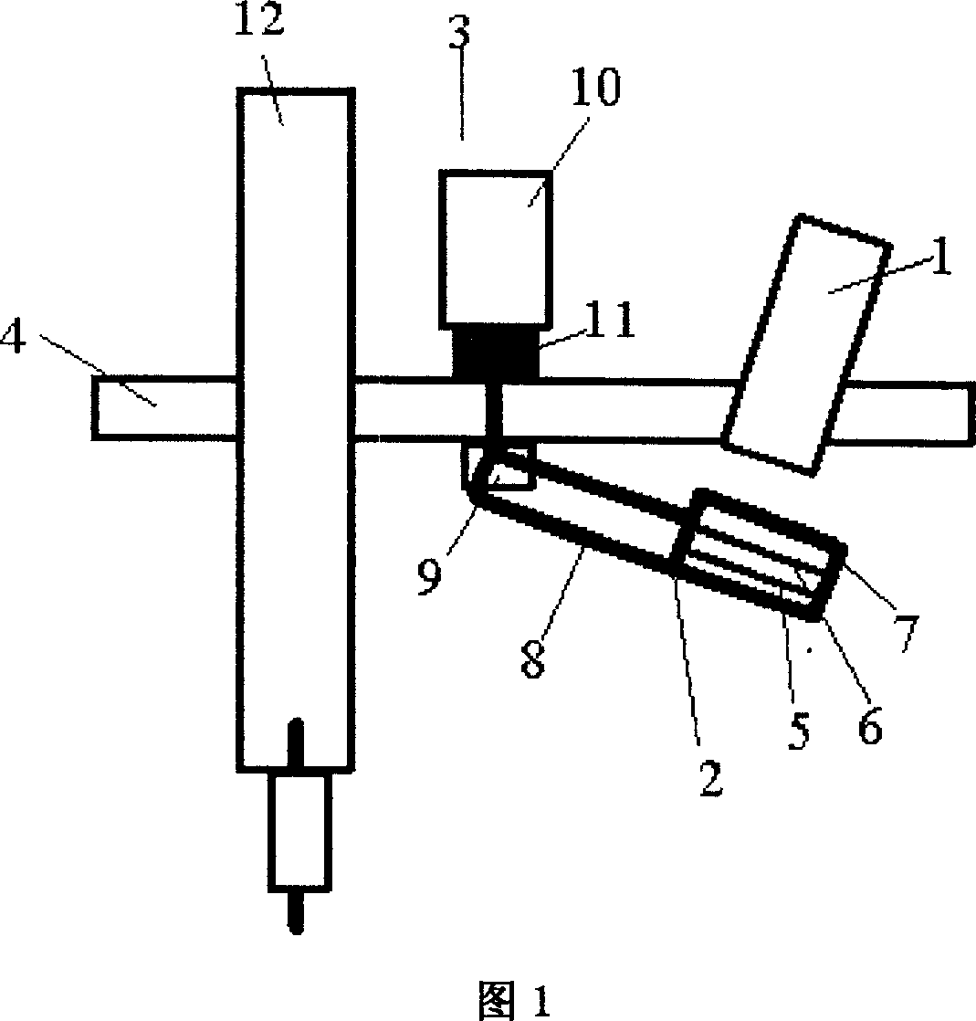 Method for rapid calibrating hand-eye relationship of single eye vision sensor of welding robot