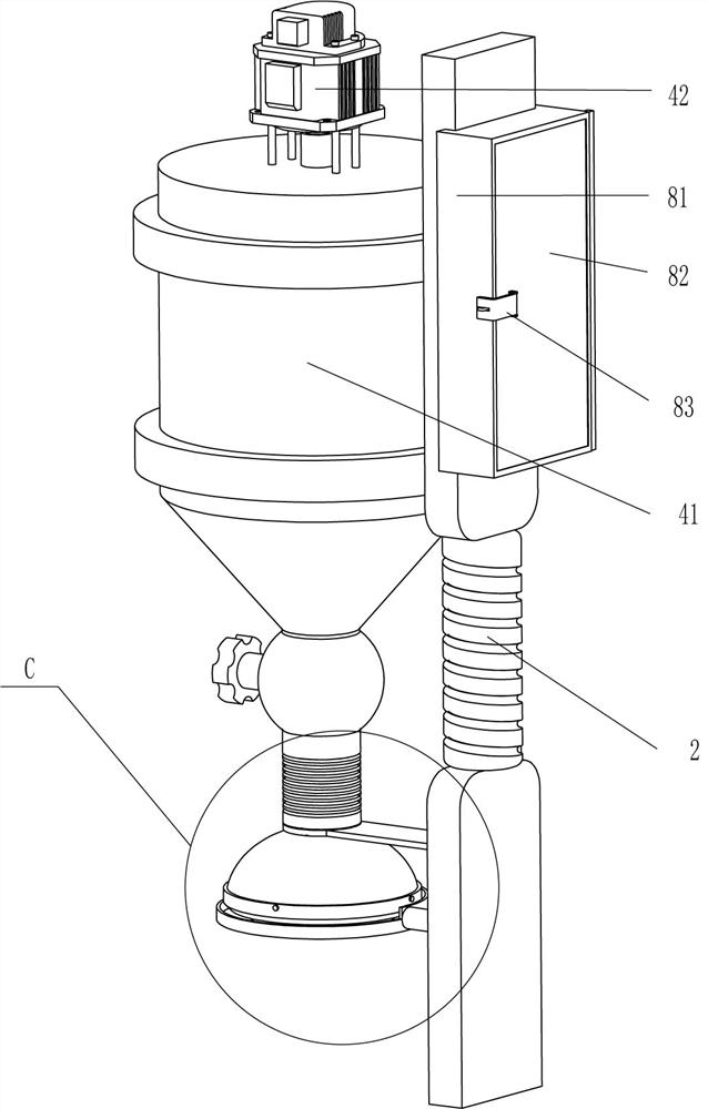 Quantitative dispensing external smearing device for department of hepatobiliary pancreatic surgery