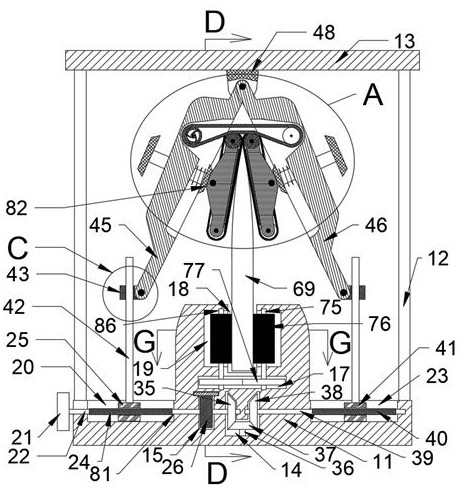 Convex grind sharpener capable of automatically changing grinding angle