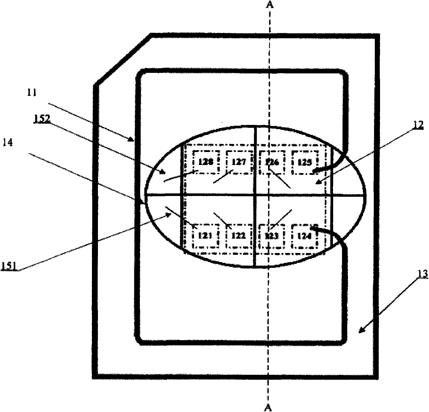 SIM card chip with radio frequency identification function