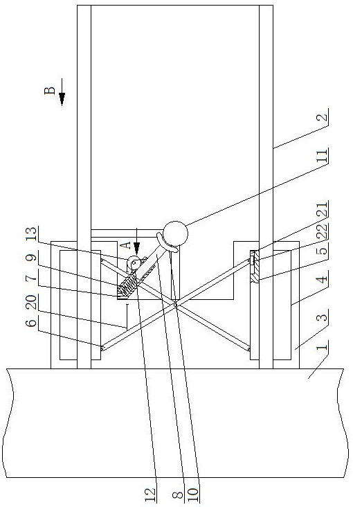 A vibration-absorbing device for connecting joints between assembled concrete columns and newly added steel beams