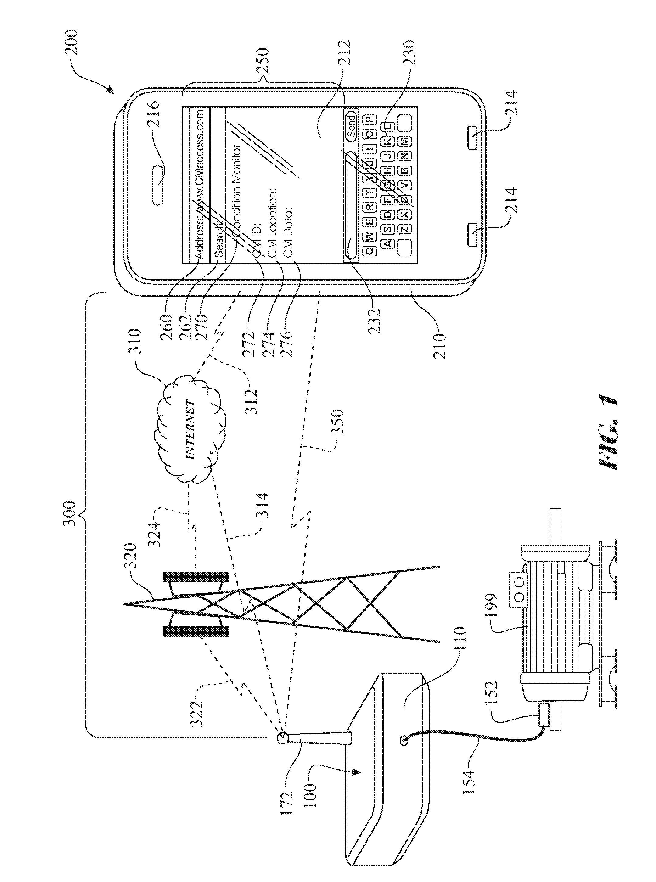 Portable wireless self-hosted condition monitoring web server and method of use