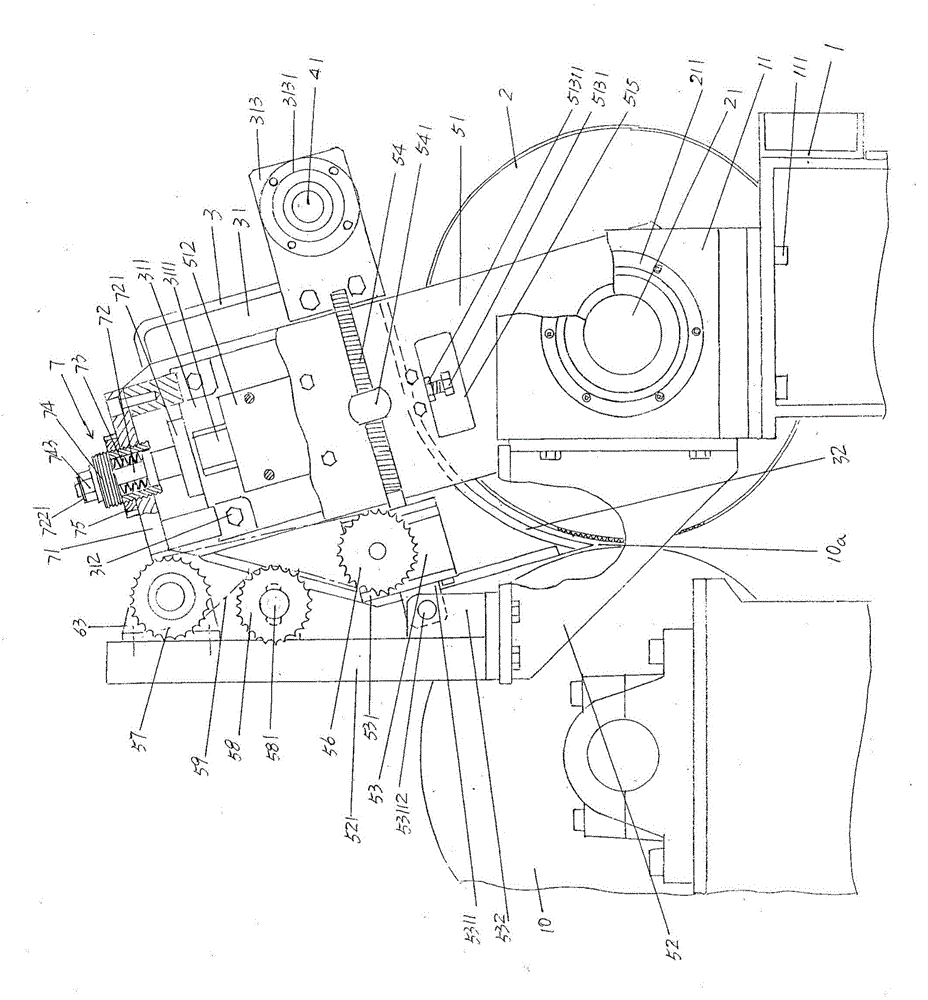 Cotton feeding device for carding machine