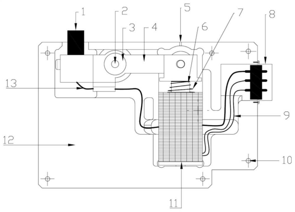 A generator rotor insulation monitoring brush device