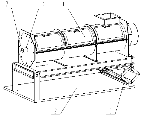 Mixing device for agricultural microbial fertilizer production