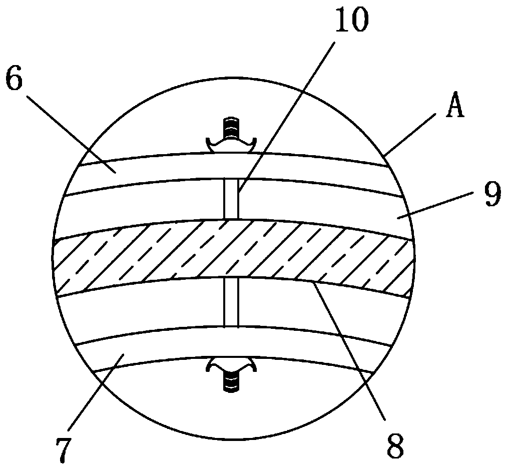 A structure for strengthening the foundation of buildings around the wellhead at the shield end