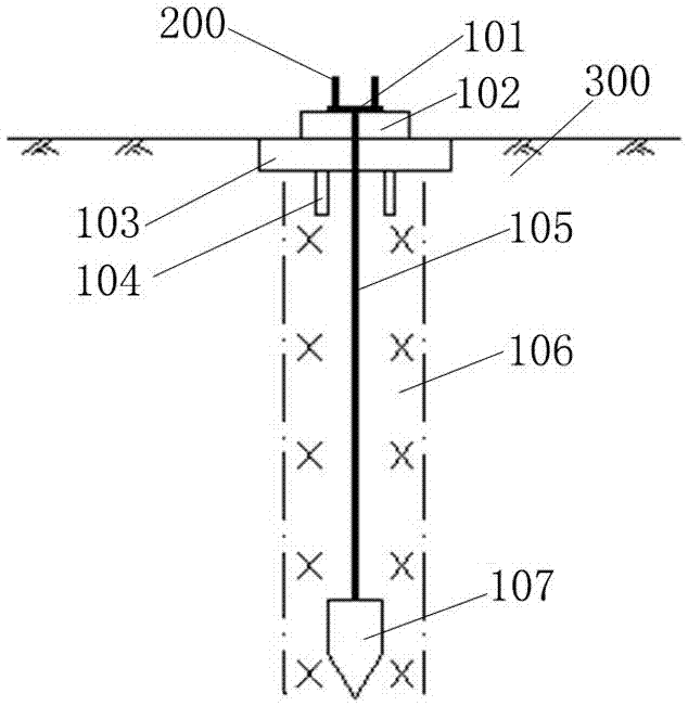 Rotary-jet anchor cable composite foundation