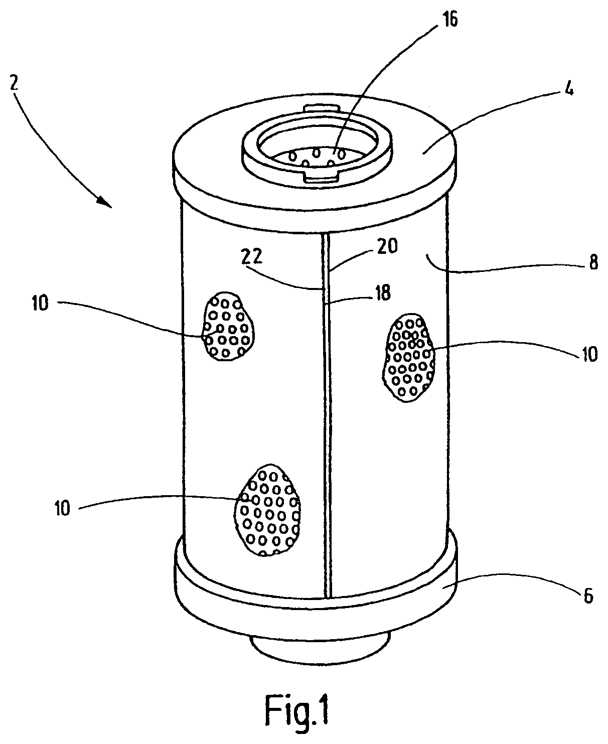 Method for producing a filter element