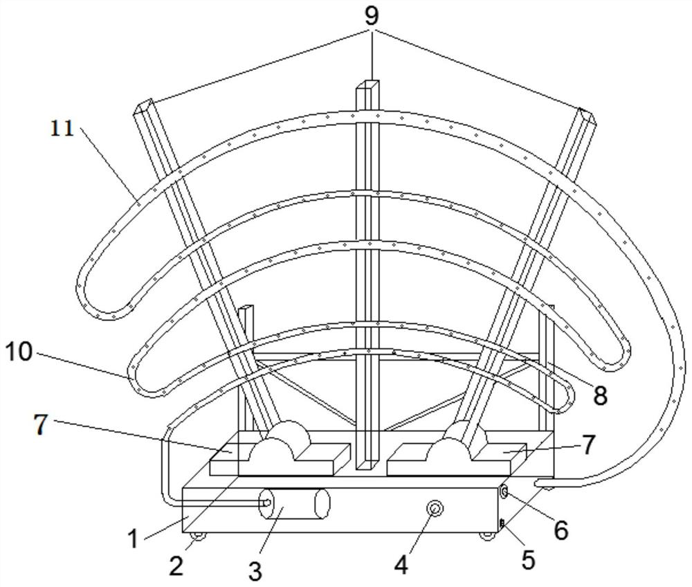 Convenient dustproof spraying vehicle