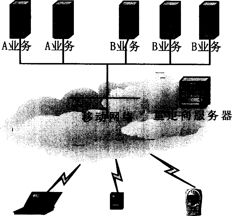 General redirection method in use for wireless data service