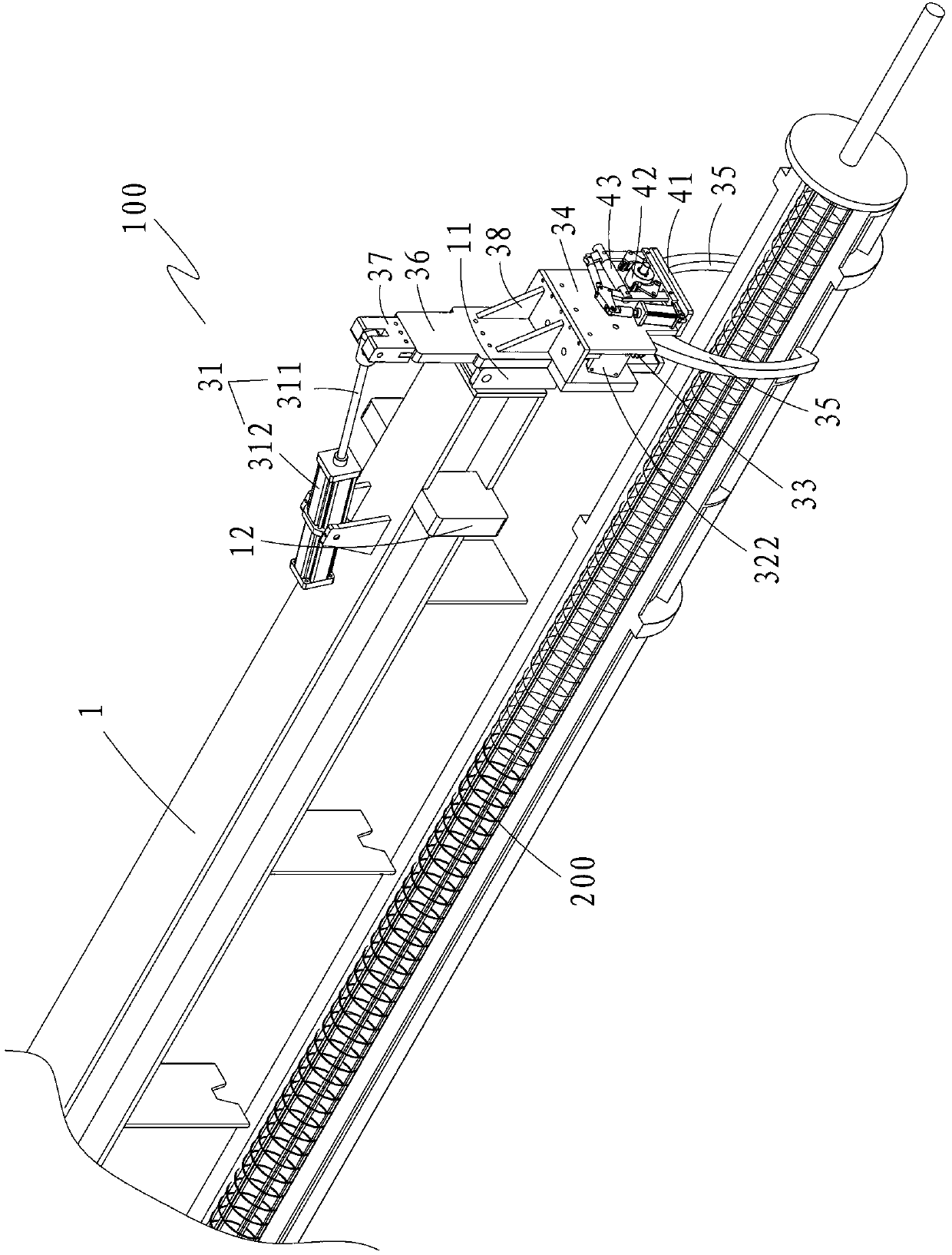 Pneumatic sling for dual-purpose full-function automatic grappling hook