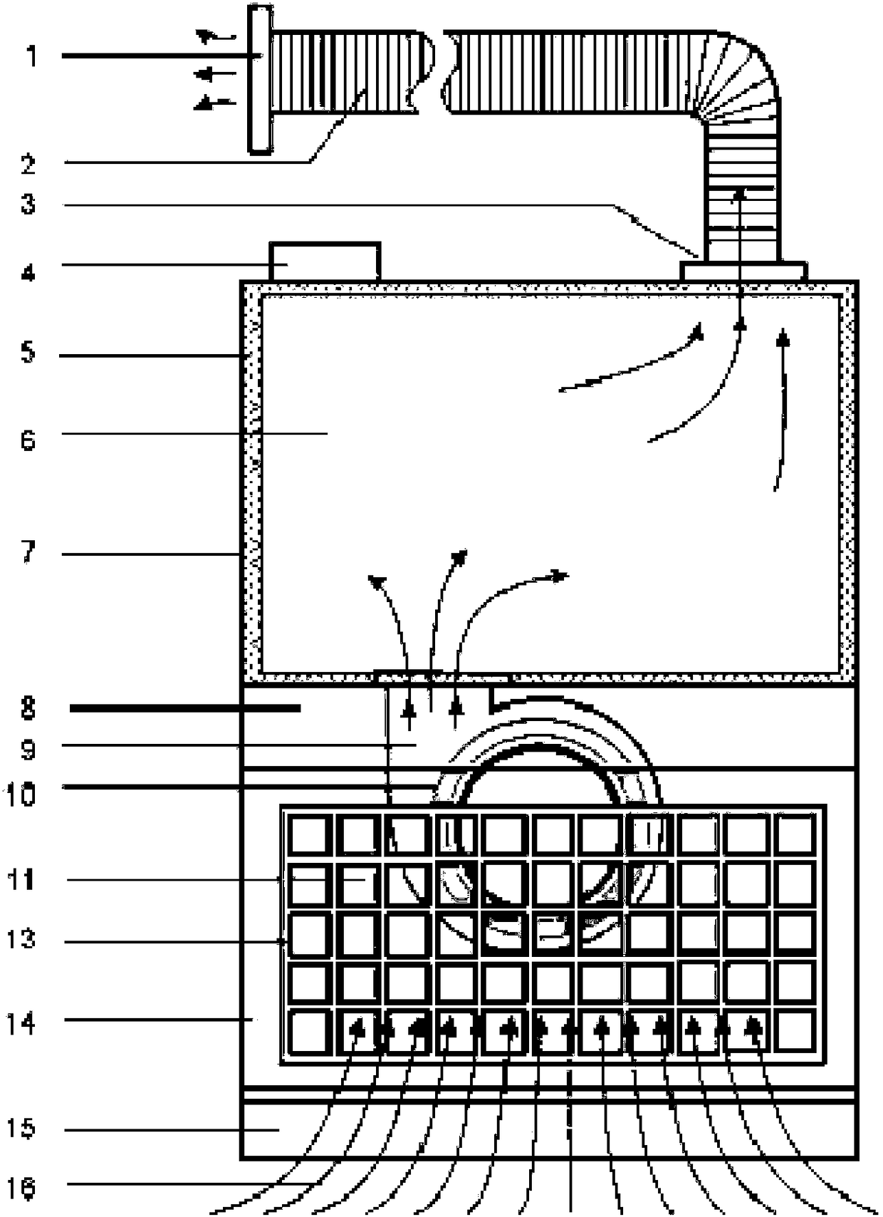 High-static-pressure cooking lampblack treatment device and range hood