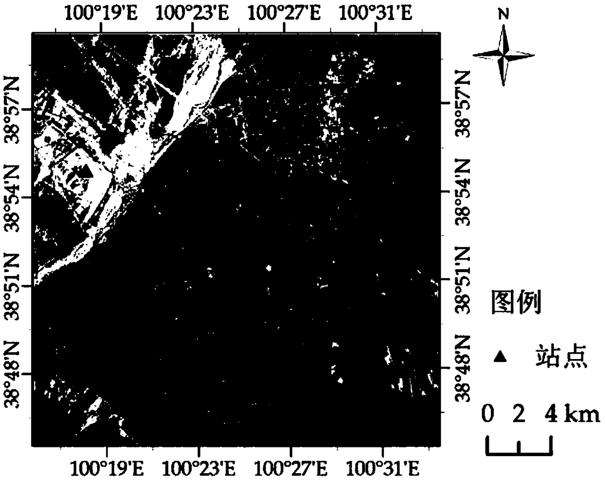 Remote sensing surface temperature spatial downscaling method based on normalized desert indexes