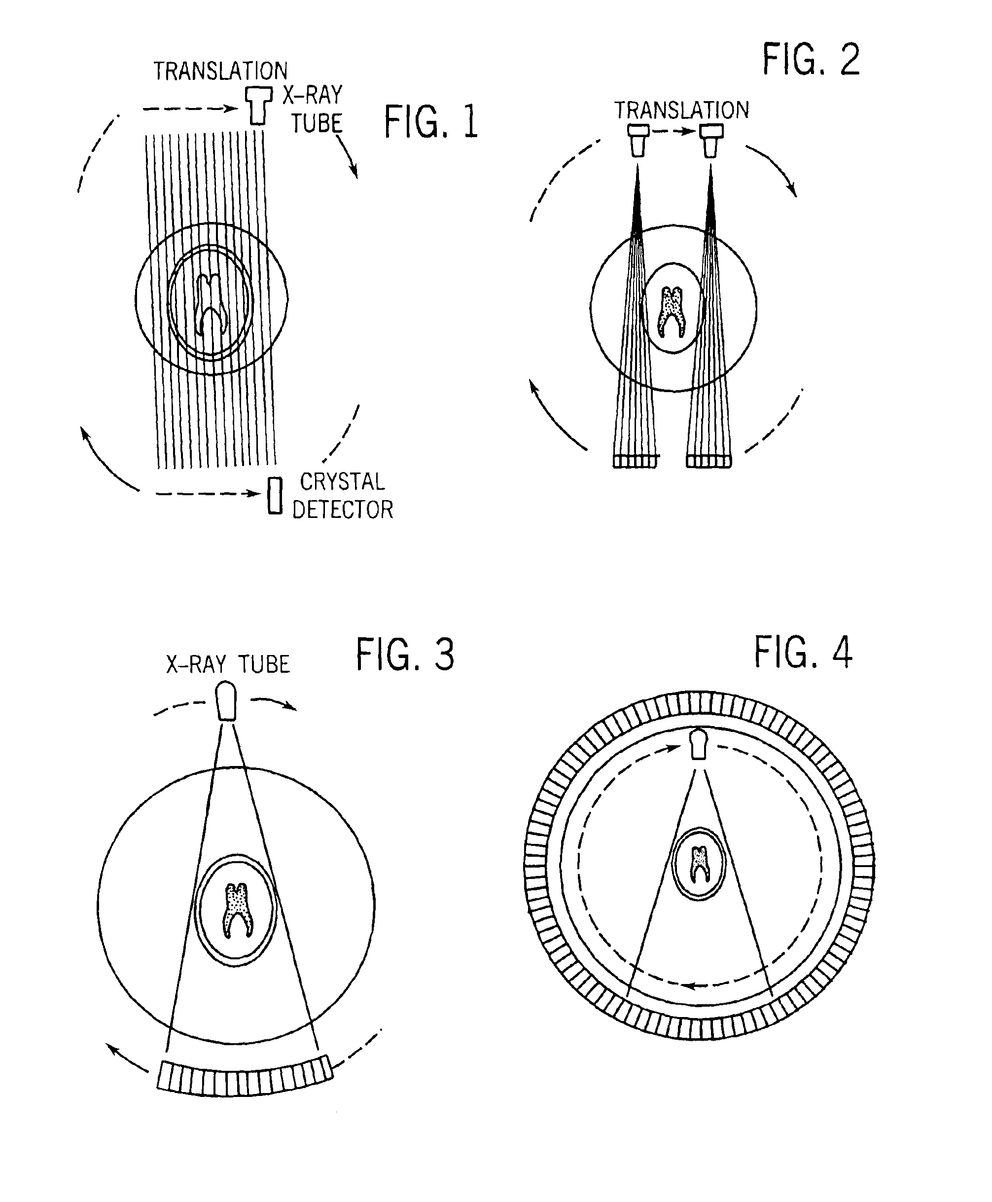 Image reconstruction method for divergent beam scanner