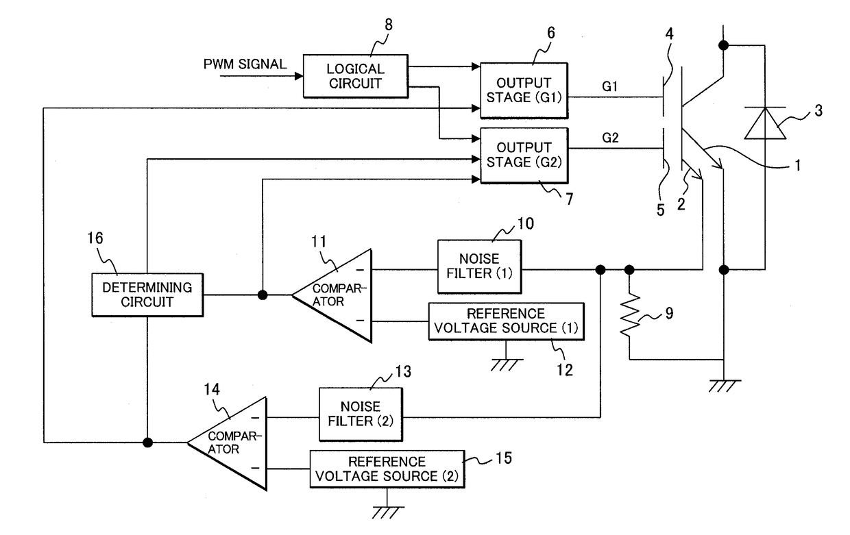 Apparatus for controlling insulating gate-type semiconductor element, and power conversion apparatus using apparatus for controlling insulating gate-type semiconductor element