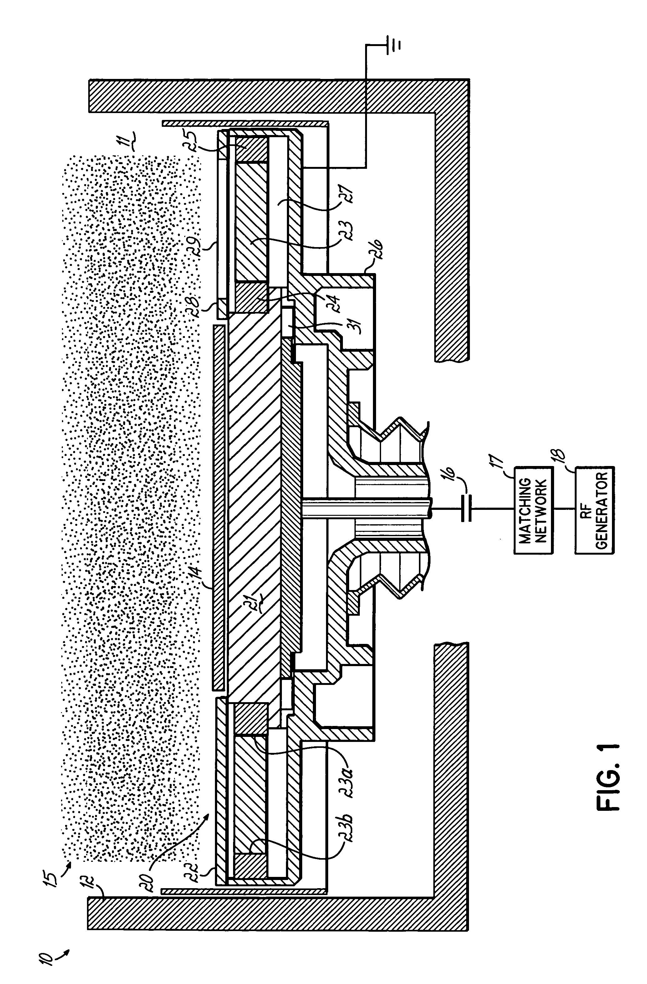 Integrated electrostatic inductive coupling for plasma processing