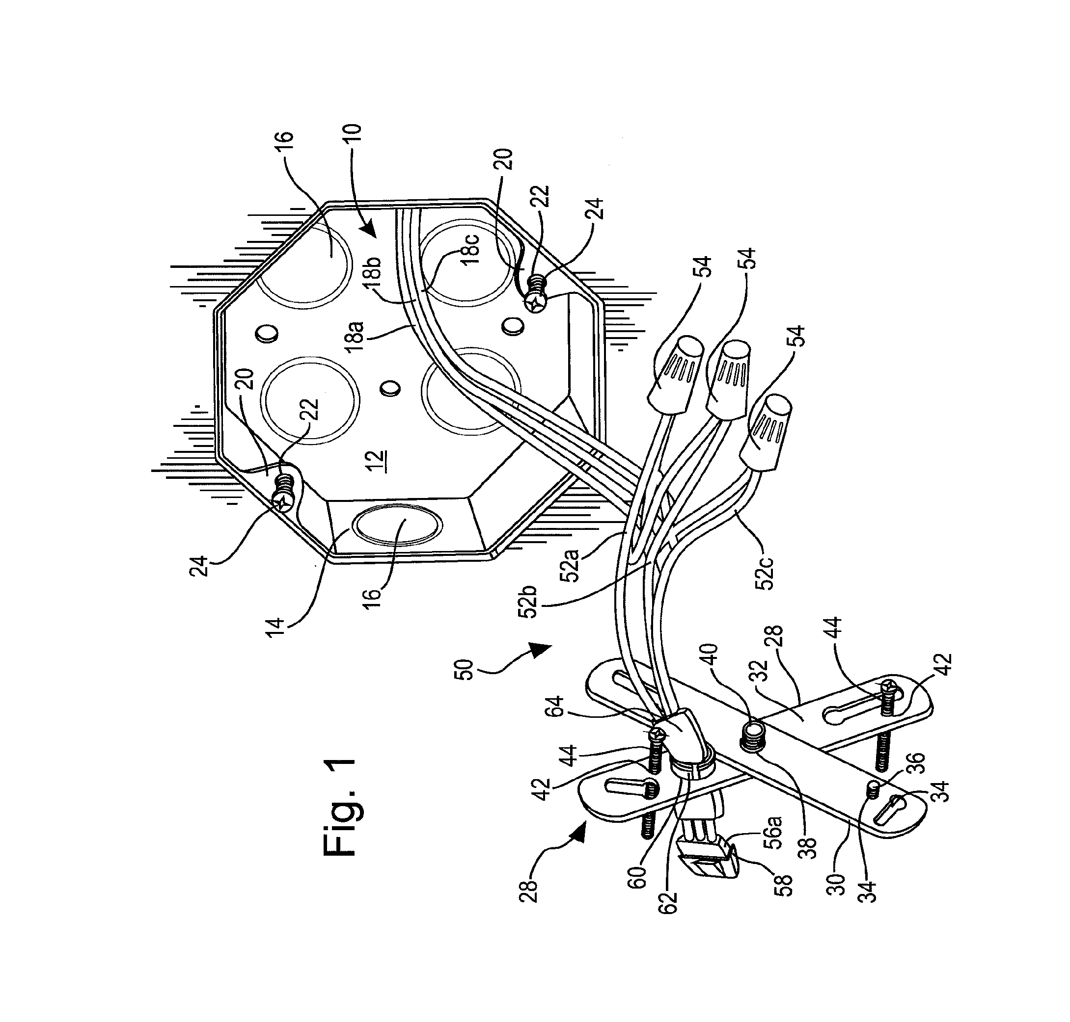 System for mounting an electrical fixture to an electrical junction box