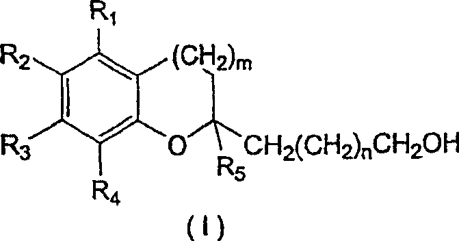 Tocopherol derivatives with a long hydroxylated chain, which can be used as neurotrophics