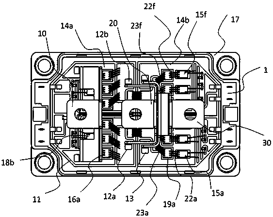 Thin power module suitable for high frequency application